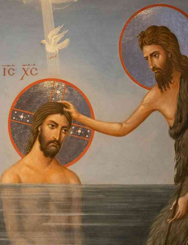 The heavens were opened and the voice of the Father thundered: This is my beloved Son, listen to him.
Cf. Mark 9:7